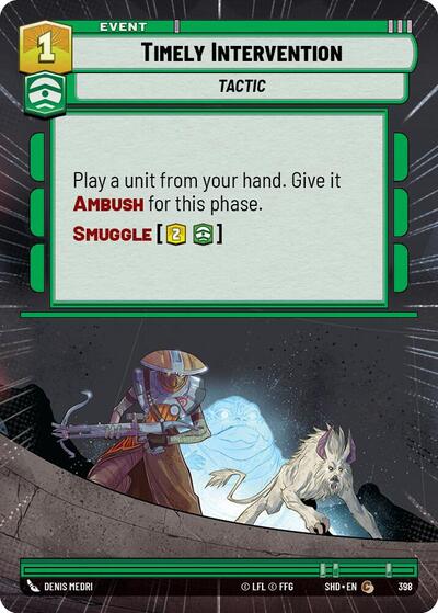 Timely Intervention (Hyperspace) (Shadows of the Galaxy) Near Mint Foil
