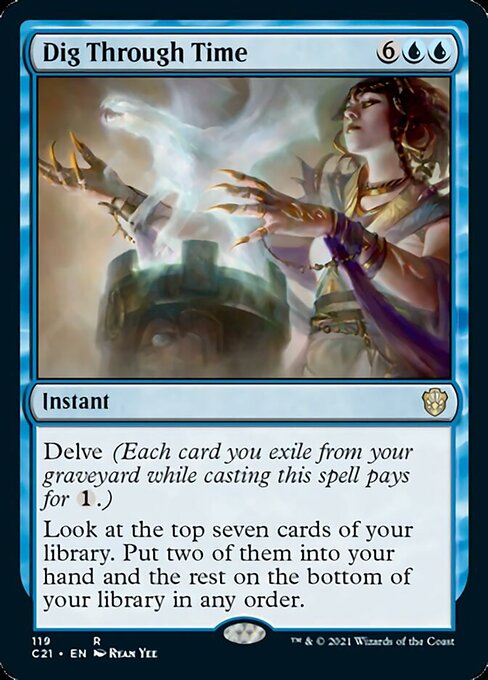 Dig Through Time (Commander 2021 Strixhaven) Medium Play