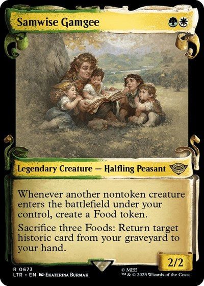 Samwise Gamgee (Showcase Scrolls) (Universes Beyond: The Lord of the Rings: Tales of Middle-earth) Light Play Foil