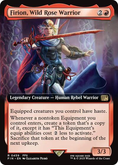 Firion, Wild Rose Warrior (Extended Art) (Universes Beyond: FINAL FANTASY) Light Play Foil