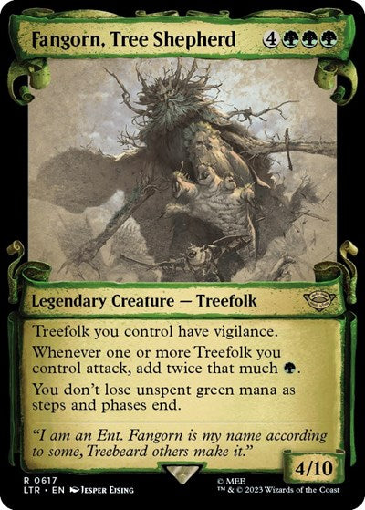 Fangorn, Tree Shepherd (Showcase Scrolls) (Universes Beyond: The Lord of the Rings: Tales of Middle-earth) Near Mint Foil