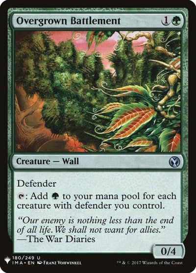 Overgrown Battlement (Mystery Booster) Light Play