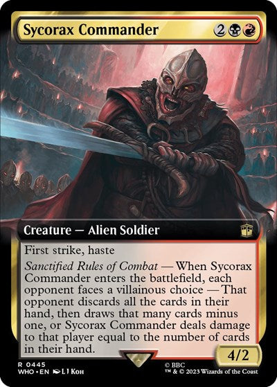 Sycorax Commander (Extended Art) (Universes Beyond: Doctor Who) Near Mint
