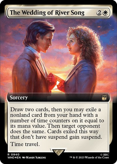 The Wedding of River Song (Extended Art) (Surge Foil) (Universes Beyond: Doctor Who) Light Play Foil