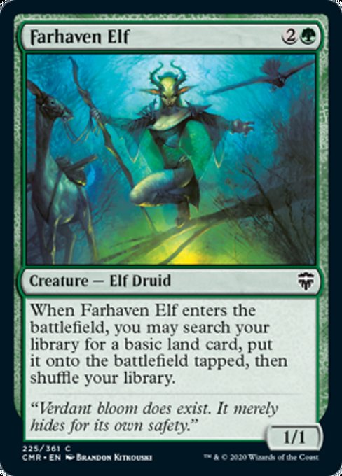 Farhaven Elf (Commander Legends) Medium Play Foil