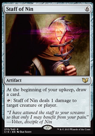 Staff of Nin (Commander 2015) Heavy Play