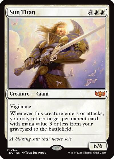 Sun Titan (Commander: Tarkir: Dragonstorm) Light Play