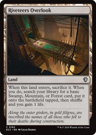 Riveteers Overlook (Commander: Lorwyn Eclipsed) Near Mint