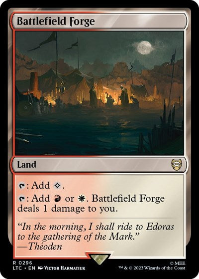 Battlefield Forge (Commander: The Lord of the Rings: Tales of Middle-earth) Medium Play