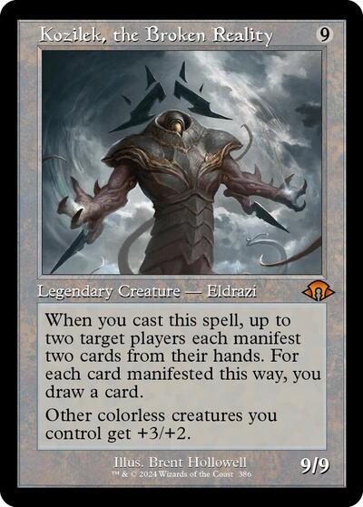 Kozilek, the Broken Reality (Retro Frame) (Modern Horizons 3) Light Play Foil