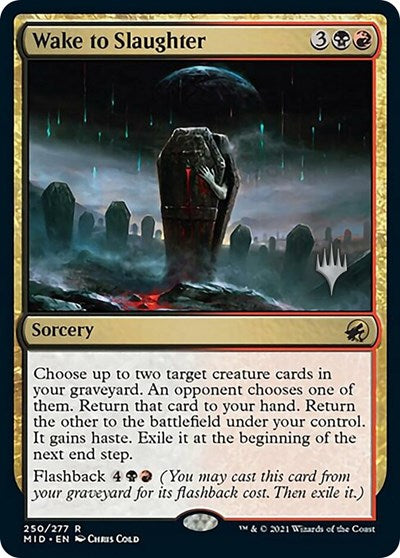 Wake to Slaughter (Promo Pack: Innistrad: Midnight Hunt) Light Play