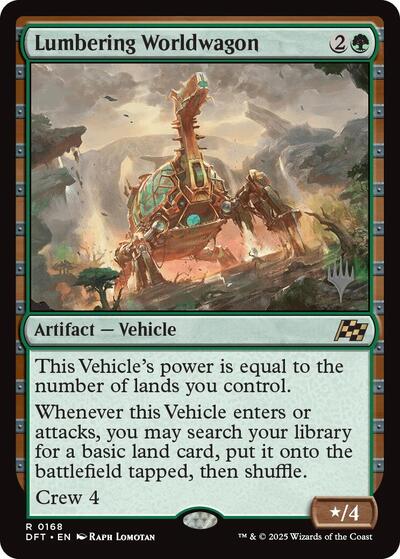 Lumbering Worldwagon (Promo Pack: Aetherdrift) Light Play Foil