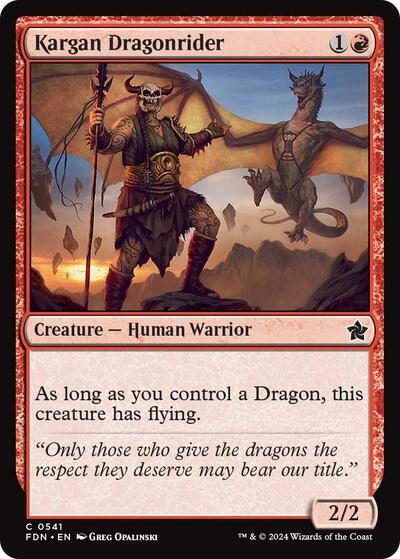 Kargan Dragonrider (Foundations) Near Mint
