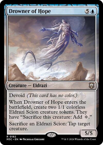Drowner of Hope (Ripple Foil) (Commander: Modern Horizons 3) Light Play Foil