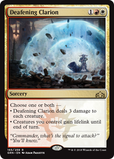 Deafening Clarion (Guilds of Ravnica) Light Play Foil