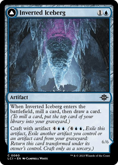 Inverted Iceberg (The Lost Caverns of Ixalan) Medium Play Foil