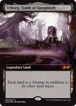 Urborg, Tomb of Yawgmoth (Ultimate Box Toppers) Light Play Foil
