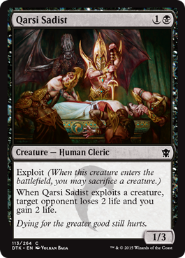 Qarsi Sadist (Dragons of Tarkir) Near Mint Foil