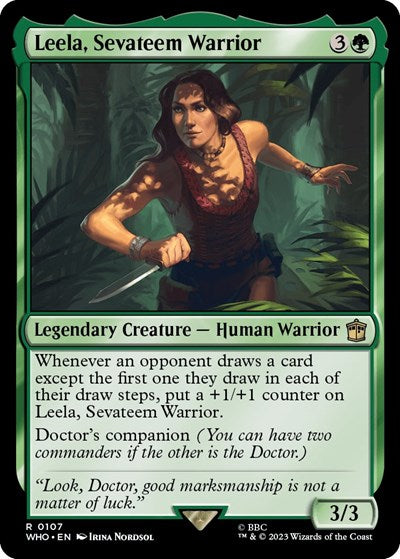 Leela, Sevateem Warrior (Universes Beyond: Doctor Who) Near Mint Foil