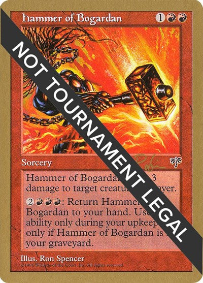 Hammer of Bogardan - 1998 Ben Rubin (MIR) (World Championship Decks) Medium Play