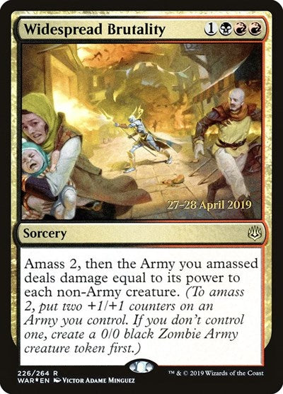 Widespread Brutality (Promos: Prerelease Cards) Near Mint Foil