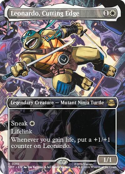 Leonardo, Cutting Edge (Borderless) (Teenage Mutant Ninja Turtles) Near Mint