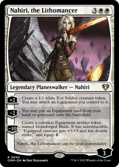Nahiri, the Lithomancer (Commander Masters) Light Play