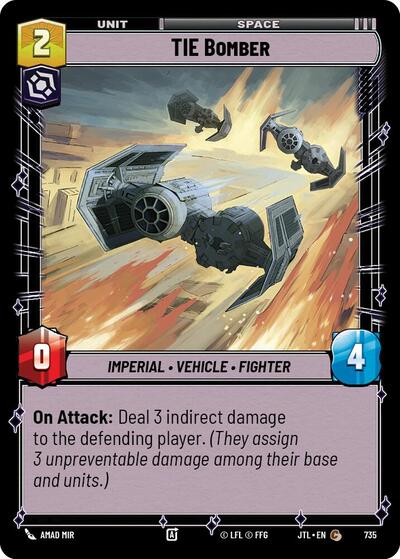 TIE Bomber (Foil) (Jump to Lightspeed) Near Mint Foil