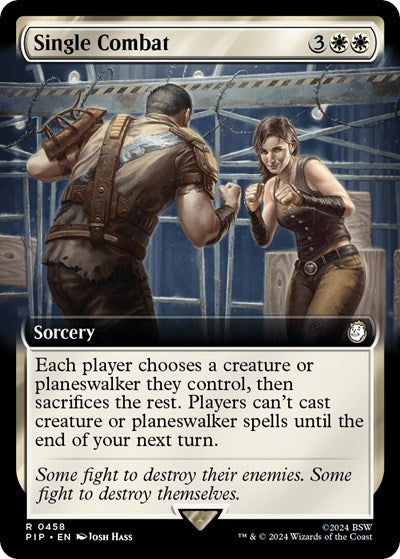 Single Combat (Extended Art) (Universes Beyond: Fallout) Near Mint