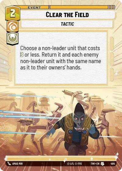 Clear the Field (Hyperspace) (Twilight of the Republic) Near Mint Foil