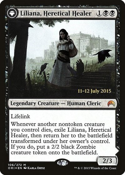 Liliana, Heretical Healer (Promos: Prerelease Cards) Medium Play Foil