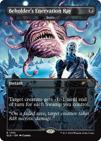 Beholder's Enervation Ray - Defile (Secret Lair) Near Mint