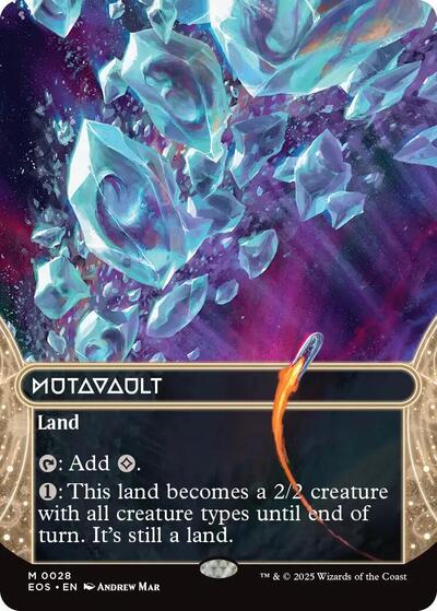 Mutavault (0028) (Borderless) (Stellar Sights) Light Play Foil