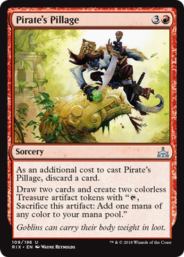 Pirate's Pillage (Rivals of Ixalan) Light Play Foil