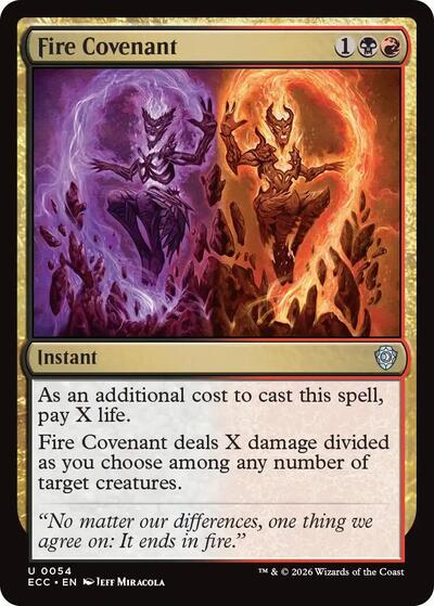 Fire Covenant (Commander: Lorwyn Eclipsed) Near Mint