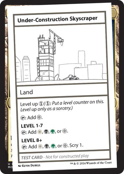 Under-Construction Skyscraper (Mystery Booster 2 Playtest Cards) Light Play