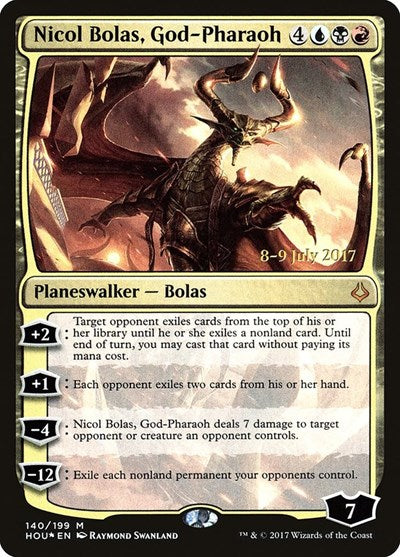 Nicol Bolas, God-Pharaoh (Promos: Prerelease Cards) Light Play Foil