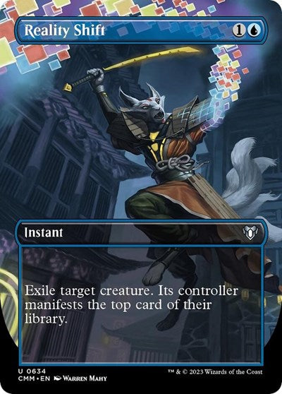 Reality Shift (Borderless) (Commander Masters) Medium Play