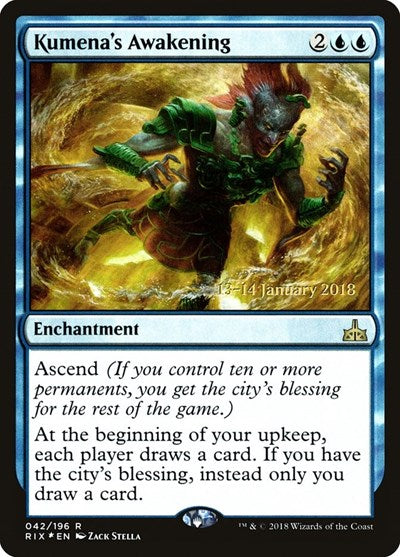 Kumena's Awakening (Promos: Prerelease Cards) Medium Play Foil