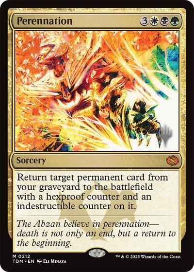 Perennation (Promo Pack: Tarkir: Dragonstorm) Near Mint