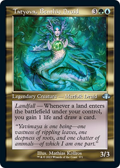 Tatyova, Benthic Druid (Retro Frame) (Dominaria Remastered) Near Mint Foil