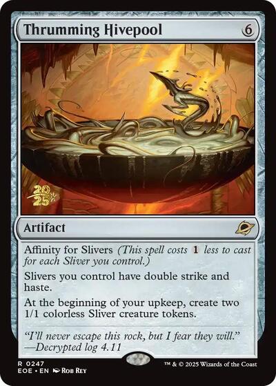 Thrumming Hivepool (Promos: Prerelease Cards) Light Play Foil
