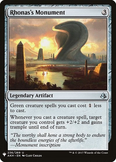 Rhonas's Monument (Mystery Booster) Light Play
