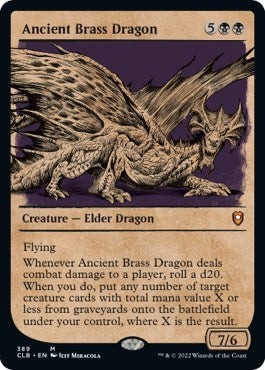 Ancient Brass Dragon (Showcase) (Commander Legends: Battle for Baldur's Gate) Light Play Foil