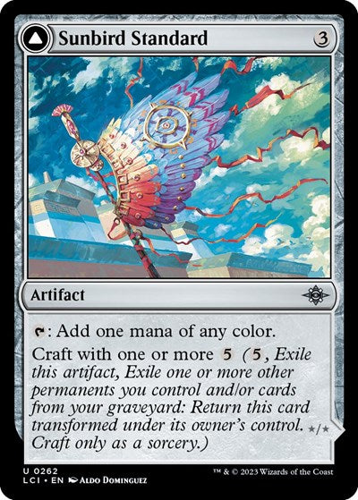 Sunbird Standard (The Lost Caverns of Ixalan) Light Play