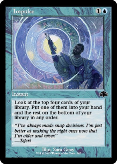 Impulse (Retro Frame) (Dominaria Remastered) Near Mint Foil