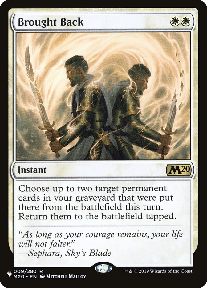 Brought Back (The List) Near Mint