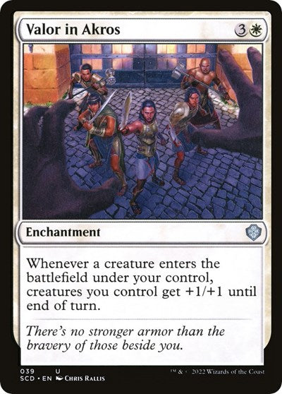 Valor in Akros (Commander 2022 Starter Decks) Near Mint