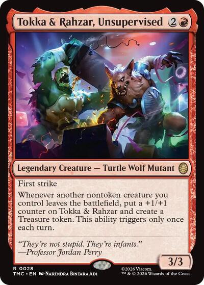 Tokka & Rahzar, Unsupervised (Commander: Teenage Mutant Ninja Turtles) Near Mint