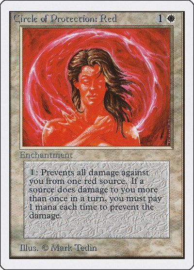 Circle of Protection: Red (Unlimited) Medium Play